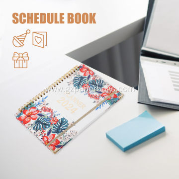 Personalized Monthly Academic Planner with Spiral Design